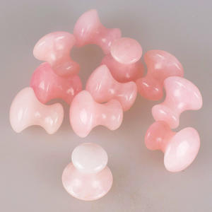Forme de champignon Quartz Rose Gua Sha Jade Massage des <span class=keywords><strong>yeux</strong></span> Outil facial Lifting du <span class=keywords><strong>visage</strong></span> Suppression des <span class=keywords><strong>rides</strong></span> Masseur - Product Image 4