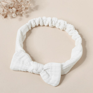 Bandeau pour bébés de style coréen 2025, style européen et américain, fontanelle, nouveau style, bandeau élastique en coton pur - Product Image 6