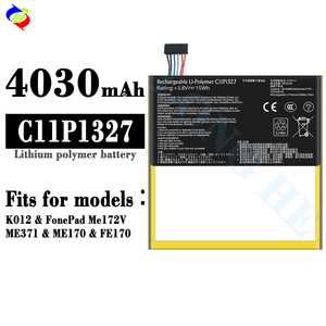 แบตเตอรี่ C11P1327ความจุสูงสำหรับ <span class=keywords><strong>Asus</strong></span> C11P1327แผ่นจดบันทึก<span class=keywords><strong>7</strong></span> Me170C ME170 K012 K017 FE170CG 3910mAh - Product Image 2