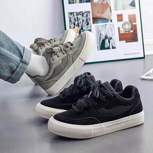 Chaussures rétro populaires pour hommes, design de niche avec languette épaisse, baskets décontractées polyvalentes de style coréen - Product Image 6