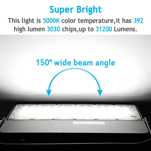 ไฟสนาม LED 31200Lm 1500W เทียบเท่าหลอดสปอตไลท์ 5000K โคมไฟสนามกลางแจ้ง 240W ไฟสปอร์ตฟลัดไลท์ IP65 - Product Image 2
