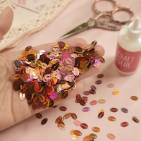 500g/Lot Confettis de table en PET souple, thème rétro, pour fêtes, jeux sportifs, football américain, paillettes, sequins, nail art, décorations de fêtes