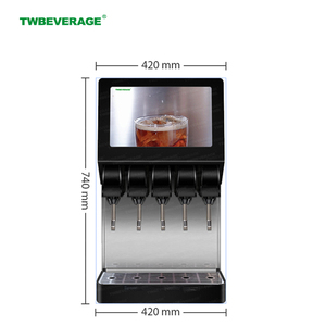 Fontaine à soda <span class=keywords><strong>de</strong></span> comptoir TWBEVERAGE, nouveau design, 5 saveurs, avec écran publicitaire - Product Image 6