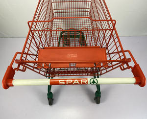 Chariot à main durable 210L à 4 roues en acier rouge vert à usage intensif de style allemand avec siège enfant - Product Image 4