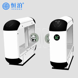 Torniquete de Entrada Hengbo con Reconocimiento Facial Biométrico, Torniquete Peatonal de Alta Seguridad <span class=keywords><strong>para</strong></span> Biblioteca - Product Image 3