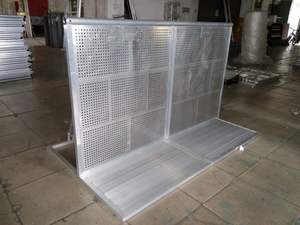 Factory Custom Aluminium Concert Crowd Control Mobile Security Portable Barrier - Product Image 6