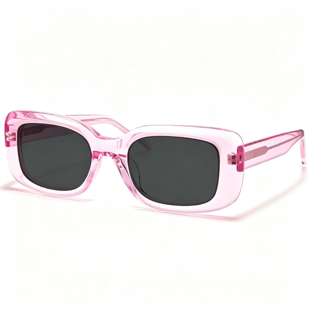 Acetate Frame TAC Lens Square Small Full Polarized SunglassesUnisex Fashion Street Shooting Light Weight
