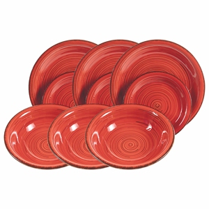 Set da Pranzo Rosso DUBAI 9 Pezzi - Product Image 1