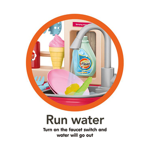 Juego de Cocina de Juguete de 65 Piezas, Simulación de Cocina Moderna para Niñas, Juguete de Cocina con Rociador de Vapor - Product Image 2