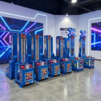 Machine d'arcade à monnayeur : Testeur de force à LED, jeu de frappe haute performance pour parcs d'attractions et centres de jeux