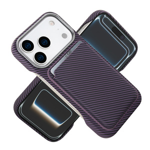 Funda Protectora para Teléfono <span class=keywords><strong>de</strong></span> Negocios, Resistente a Golpes, <span class=keywords><strong>de</strong></span> Alta Calidad, <span class=keywords><strong>de</strong></span> <span class=keywords><strong>Fibra</strong></span> <span class=keywords><strong>de</strong></span> Carbono <span class=keywords><strong>y</strong></span> PU para iPhone 17 Plus 16 Pro 15 Pro Max 14 13 12 con Imán - Product Image 1