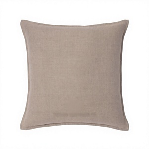 Unique Double Sided 100% Linen Solid Natural Decoration <b>Throw</b> Pillow Sham Cushion Case Soft Pillow <b>Cover</b> From Indian Supplier - Product Image 1