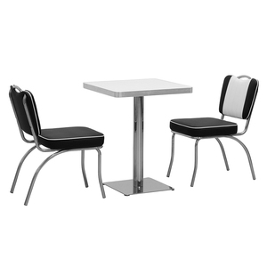 Juego <span class=keywords><strong>de</strong></span> Sillas y Bancos para Comedor Estilo Retro Americano <span class=keywords><strong>de</strong></span> Mediados <span class=keywords><strong>de</strong></span> Siglo, <span class=keywords><strong>Muebles</strong></span> <span class=keywords><strong>de</strong></span> Comedor Ecológicos y Duraderos para Restaurantes Comerciales - Product Image 6
