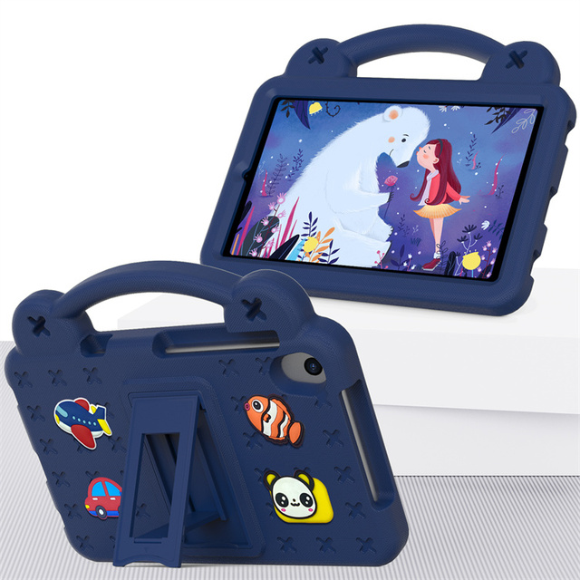 Children's Handheld Shockproof Cartoon EVA Foam Stand Tablet Protective Cover for Lenovo for TCL for Samsung for Huawei