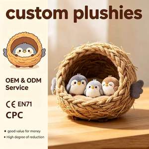 Juego <span class=keywords><strong>de</strong></span> Peluches <span class=keywords><strong>de</strong></span> Nido <span class=keywords><strong>de</strong></span> Pájaro Tejido Personalizado OEM con Pequeños Pájaros, Juguetes <span class=keywords><strong>de</strong></span> Peluche <span class=keywords><strong>de</strong></span> Cosecha Forestal, Tamaño <span class=keywords><strong>de</strong></span> Nido Personalizado, Decoración Otoñal Natural, CE CPC - Product Image 1