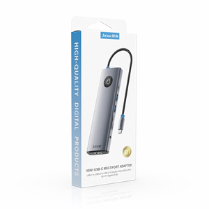 10-in-1 USB-C Adapter Docking Station Hub 4K cho HDMI 1080P <span class=keywords><strong>VGA</strong></span> <span class=keywords><strong>3</strong></span>.5 AUX PD 100W SD TF Gigabit RJ45 Ethernet <span class=keywords><strong>3</strong></span>.0 USB-A kho - Product Image 6