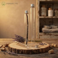 Tube à essai en verre de 50 ml, 60 ml, 90 ml, 120 ml, 150 ml, 200 ml, 240 ml avec bouchon à vis en aluminium