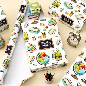 Back To School <b>Wrapping</b> <b>Paper</b> 17 Inch X 16.5 Feet Double Side Eco Friendly Gift Craft <b>Paper</b> - Product Image 2
