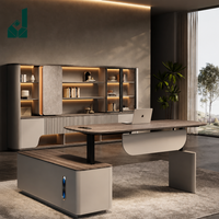 Bureau électrique relevable Boss Desk, durable, écologique, intelligent, à double moteur, design moderne et épuré, sensation haut de gamme pour le bureau