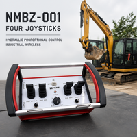 Mini-excavatrice sur chenilles 305.5 avec moteur C1.7T d'occasion et télécommande sans fil industrielle pour travaux d'ingénierie civile