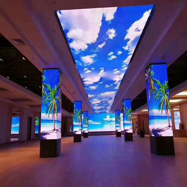 360 Curved LED Digital Display Video Wall Soft Module Panel Flexible LED Screen  for Bar DJ.