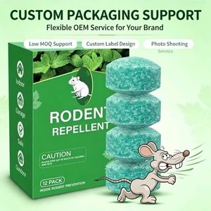 Boules répulsives pour rongeurs à l'<span class=keywords><strong>huile</strong></span> de menthe poivrée naturelle, parfum bois de santal, dissuasives pour souris et rats - Product Image 1