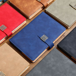 프로모션 선물 맞춤 색상 PU 가죽 노트북 세트 금속 펜 A5 노트북 일기 비즈니스 - Product Image 2