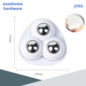 Selbstklebende Universal-Kugelrollen Ohne Bohren Stahlkugel-Trolley Geräuschlose Leichtgängige Möbelrollen Basis-Rollen Easehome JY03 - Product Image 2