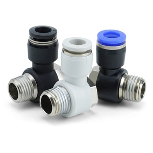 Conector Neumático de Conexión Rápida Sayu, Codo de 90 Grados PH8 02, Acoplador de Manguera de Aire de Plástico y Cobre - Product Image 3
