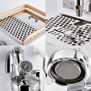 เครื่องชงกาแฟเอสเพรสโซแบบมืออาชีพสำหรับใช้ในบ้าน CRM3124F สีขาว E61 Pid Single Cappuccino - Product Image 4