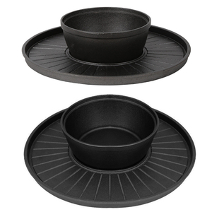 Producto en Tendencia 2026: Sartén Redonda Comercial de Hierro Fundido para Hot Pot y Bistecs - Product Image 1