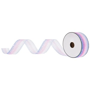 Recycled High Quality Apple Print Glitter Printed Polyester/Cotton <b>Ribbon</b> 1-1/2 Inch Wide for Gift Wedding Decorations Bags - Product Image 6