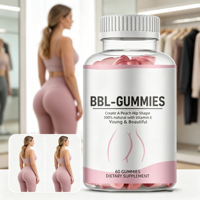 OEM Vegan BBL Gummies Glute Butt Firming Support Thigh Body Curve Shape Voedingssupplement Gummy Candy Groothandel voor volwassenen