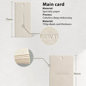 May mặc nhãn thẻ phụ kiện tùy chỉnh thiết kế thương hiệu treo nhãn tên chuỗi thẻ cá nhân giấy quần áo tag - Product Image 6