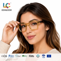 Montures de lunettes optiques en acétate sur ordonnance pour hommes et femmes, style rétro, faites à la main, vente en gros directe usine