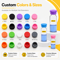 Bouchon en caoutchouc de silicone en forme de T OEM, joint élastique durable pour flacon d'injection et conteneur médical