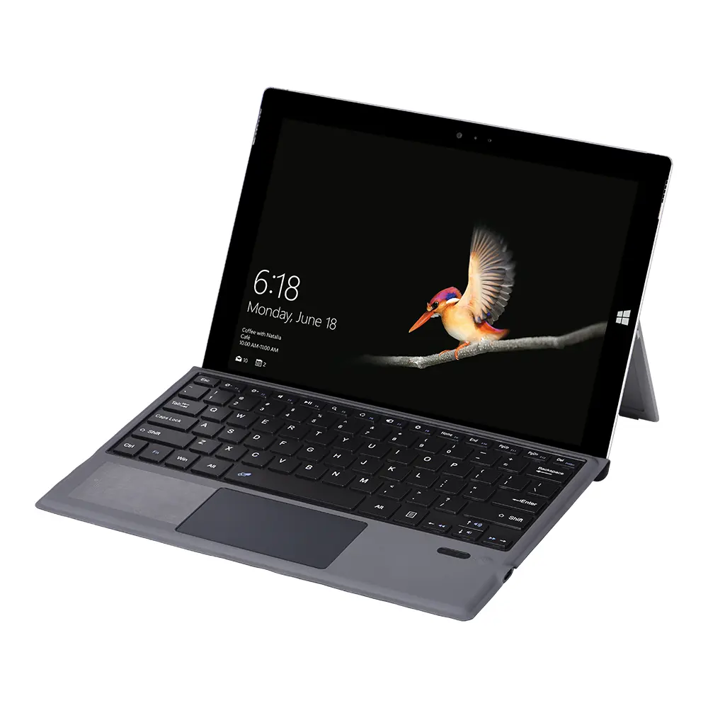 Le clavier magnétique sans fil convient à Microsoft Surfacepro7 compatible avec 3, 4, 5 et 6 générations avec souris tactile amusante