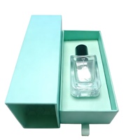 Flacon de parfum vide en verre de luxe de 20 ml et 50 ml avec boîte en papier à tiroir, conteneur de parfum, emballage cosmétique