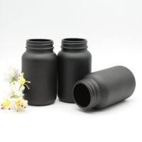 Bouteille en verre de capsule de supplément de pilule de bouche large avec la bouteille en verre de couvercle en aluminium pour l'usage de produit de santé