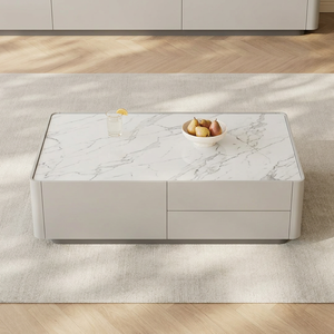 Soporte de TV Moderno y Minimalista con Almacenamiento para Muebles de Sala, Diseño de Montaje en Suelo, Material MDF, Compatible con Televisores de 65 Pulgadas o Más - Product Image 1