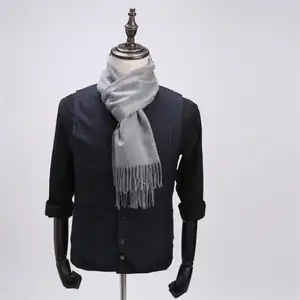 Offre Spéciale Solide Couleur Couture Unisexe Mode Écharpe En Cachemire Pour L'hiver Foulards Pashmina