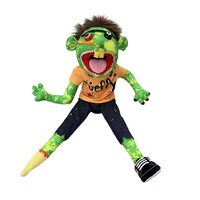 HY 2026 Jouets en peluche éducatifs amusants Jeffy Feebee Marionnettes à main Bouche ouverte Garçon Jeff Fille Feebee Poupée