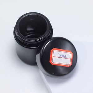 Tarro de almacenamiento ultravioleta de vidrio negro UV de 100ml, 200ml, 250ml, 500ml, 1000ml, tarro para cremas - Product Image 3