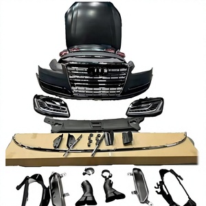 Kit carrosserie complet Audi A8 2011-2015, neuf, en plastique, pare-chocs avant/arrière, jupes latérales, lèvre avant, fixation par boulons, référence OE 4H0807065Q, pièces automobiles, garantie 6 mois - Product Image 2