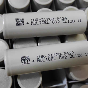 Batterie au lithium-ion rechargeable à basse température Molicel INR21700 P42A 4200mAh Max 45A Décharge Cellule de batterie de voiture Jouets - Product Image 6