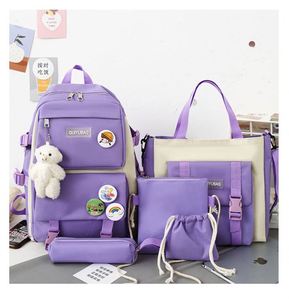 4 couleurs en gros, 4 en 1, sacs d'école bon marché, sacs à dos imperméables pour étudiants, ensemble de sacs à dos d'école pour femmes et filles - Product Image 4