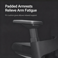 Chaise de bureau ergonomique et écologique avec appuie-tête réglable en hauteur et accoudoirs intégrés en PP, idéale pour les bureaux et les études