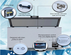 Congélateur ultra basse température 2026 en gros 1000L -60°C pour stockage de poisson et de fruits de mer DW-65W1000 MINUS 65 Degrés - Product Image 5