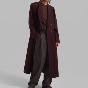 Vente en gros Veste blazer longue longueur élégante de couleur unie pour femmes Manteau blazer croisé - Product Image 1