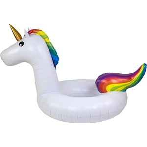 Bouée gonflable géante licorne, flotteur de piscine arc-en-ciel pour enfants et adultes, tube de bain pour fêtes estivales à la plage ou au lac - Product Image 3